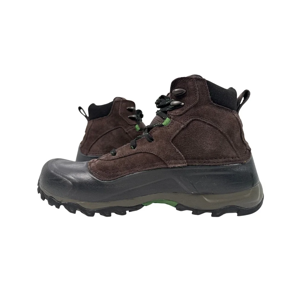 The North Face Snowfuse Winter Boots Mens 12.5 Brown Suede Waterproof Insulated